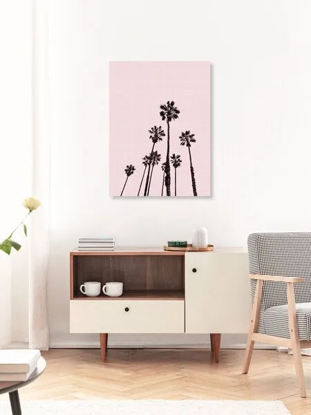 Photocircle Photocircle Poster / Leinwandbild - Palm Trees in Pink – Produktbild 3 von 4