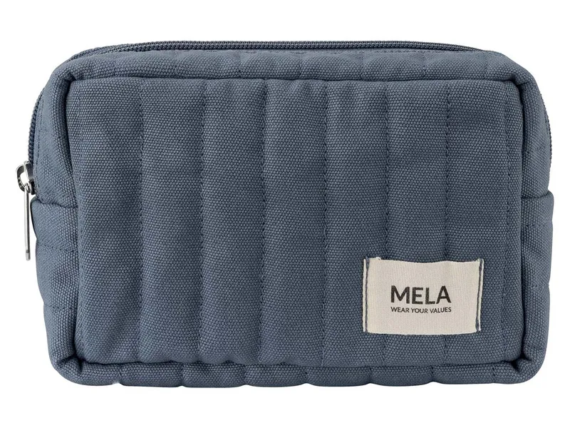 MELA MELA Gepolsterter Kulturbeutel Style PAVEEN aus 100% Bio-Baumwolle, Dusty blue, – Produktbild 3 von 5