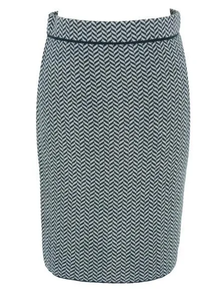 CON_STANT CON_STANT Strickrock in Jaquard-Muster 100% Merinowolle (kbT), Jacquard ebony, – Produktbild 2 von 2