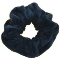 Frija Omina Frija Omina Scrunchies Nickisamt einzeln - Haargummi, Dunkelblau, – Produktbild 1 von 1