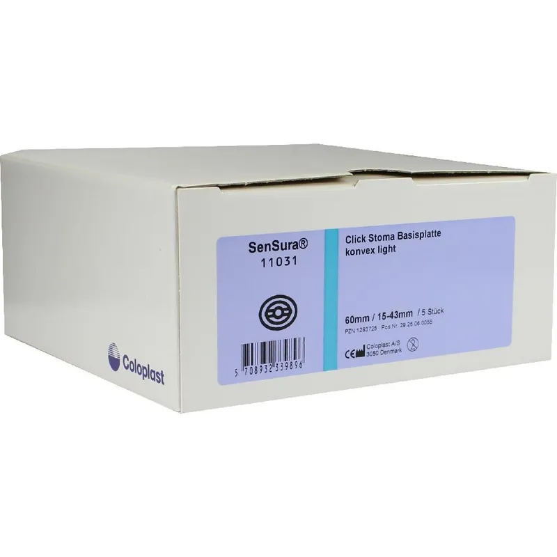 Coloplast SENSURA Click Basisp.konvex light RR60 15-43mm 5 St Basisplatte – Produktbild 1 von 1
