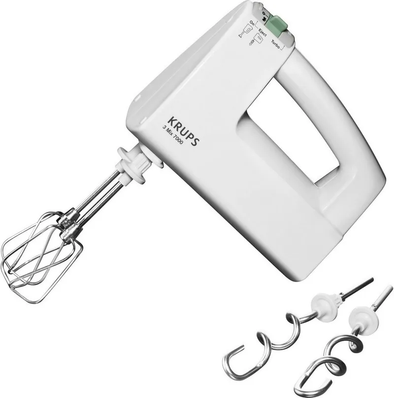 Krups Krups Handmixer "3 Mix 7000 F60814" 500 Watt, Weiß, – Produktbild 8 von 8