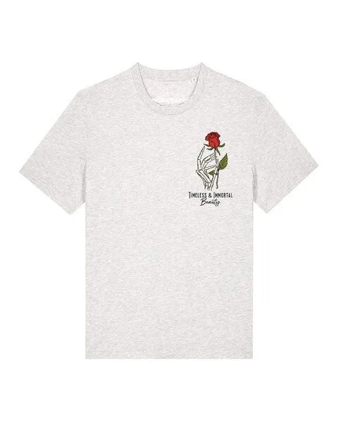 watapparel watapparel T-Shirt Unisex Timeless Immortal Beauty, Cool heather grey, – Produktbild 1 von 2