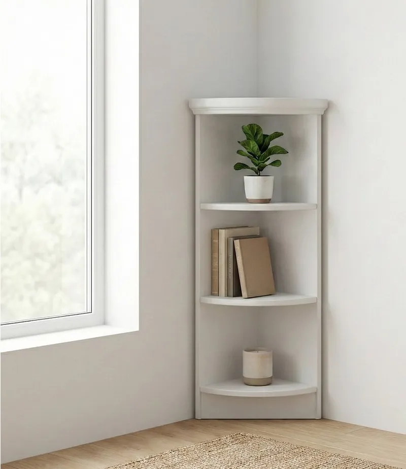 OTTO home Anbauregal Soeren Abschlussregal Höhen 97 bzw. 220 cm, aus massiver Kiefer, passend für Tiefe 29 cm, FSC®-zertifiziert, Weiß, – Produktbild 2 von 6