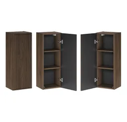 Lomadox Hängeschrank TEMUCO-56-WALNUT in Walnuss mit Rahmenfräsung, 30 cm breit, grifflos – Produktbild 1 von 1