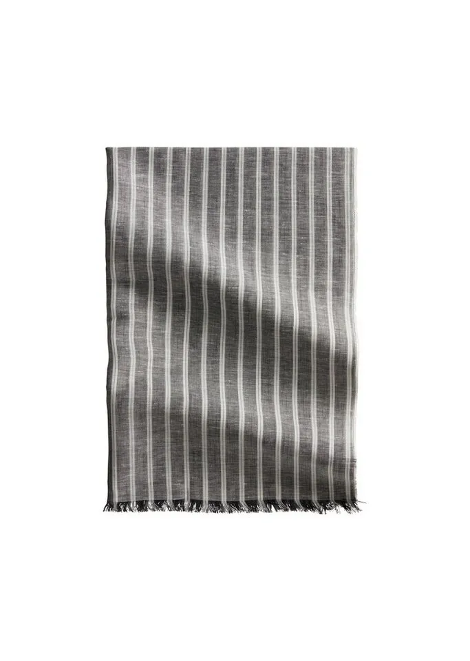 Marc O'Polo Marc O'Polo Schal aus Leinen und Bio-Baumwolle, Schwarz, – Produktbild 4 von 5