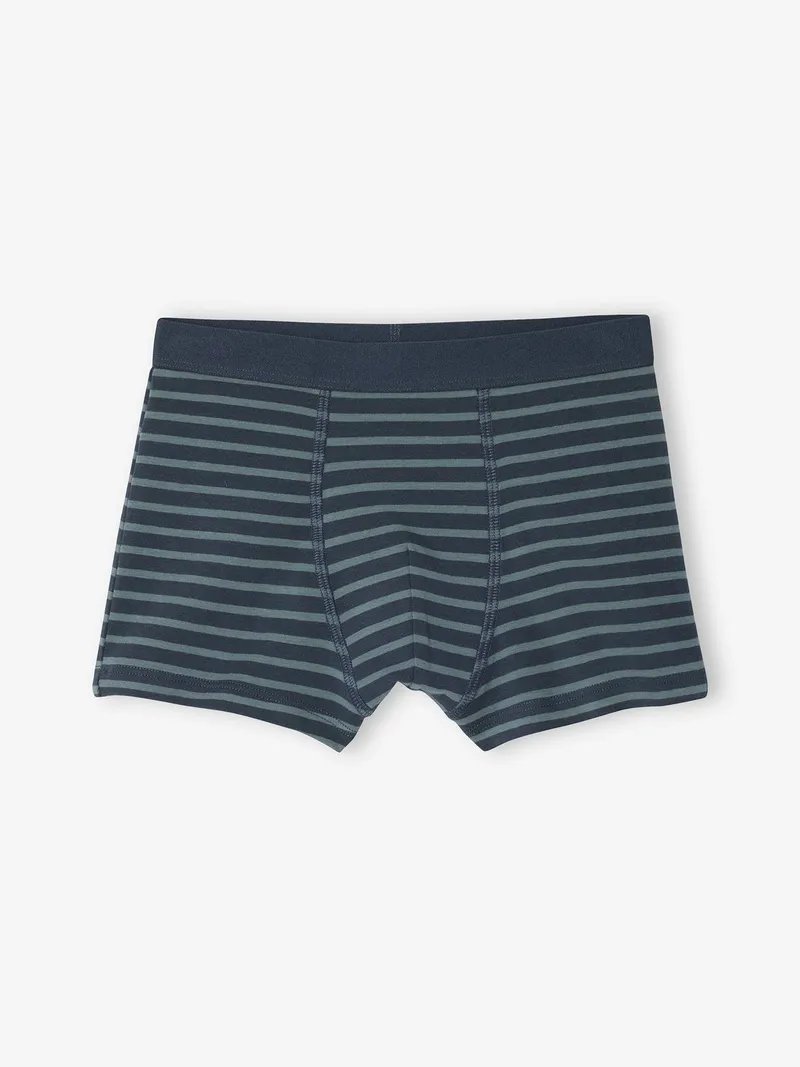 Vertbaudet 7er-Pack e Boxershorts mit Bären, Grün, – Produktbild 3 von 3