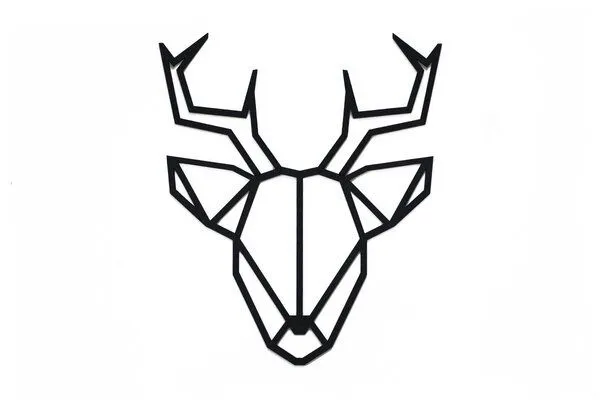 BeWooden BeWooden Wanddekoration aus Holz - Hirsch - Deer Siluette – Produktbild 1 von 1