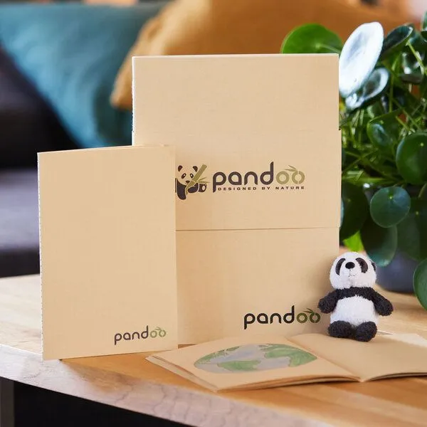 pandoo pandoo Notizhefte A4 oder A5 aus 100% Bambuszellstoff – Produktbild 3 von 4