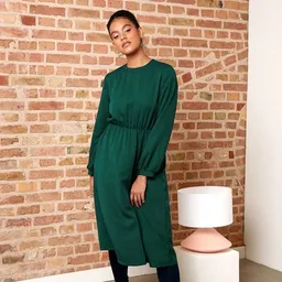 WiDDA berlin WiDDA berlin GARBO feminines Kleid in Waldgrün aus TENCEL® – Produktbild 1 von 1
