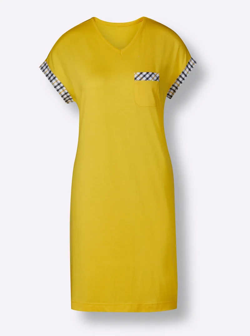 wäschepur Sleepshirt gelb, Gelb, – Produktbild 2 von 3