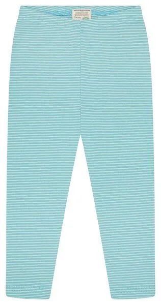 loud + proud loud + proud Babys & Kinder Leggings Streifen, GOTS-zertifiziert, Cyan(blau), – Produktbild 2 von 3
