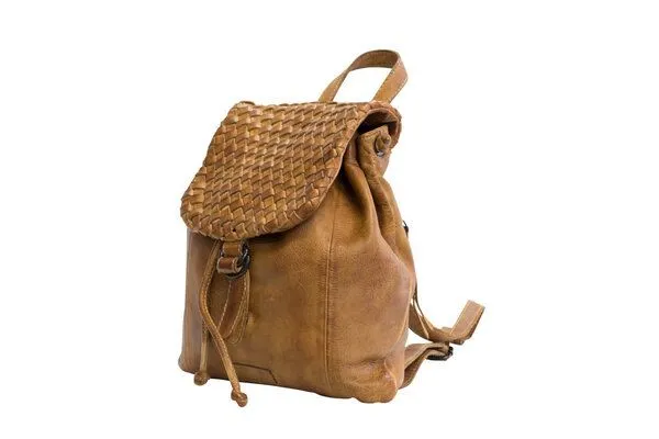 manbefair manbefair Rucksack Rosalie Leder, Cognac, – Produktbild 3 von 4
