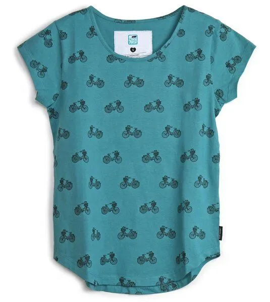 Gary Mash GARY MASH Shirt Asheville Fahrräder aus Bio-Baumwolle, Türkisblau (blau), – Produktbild 1 von 4