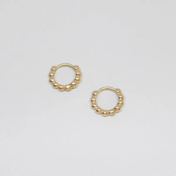fejn jewelry fejn jewelry Ohrringe 'ball huggie', Gold, – Produktbild 1 von 2
