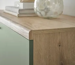 Furn.Design Highboard Juna (Kommode in Evoke Eiche und Salbei Grün, 2-türig, 90 x 134 cm), 7 Fächer – Produktbild 1 von 1