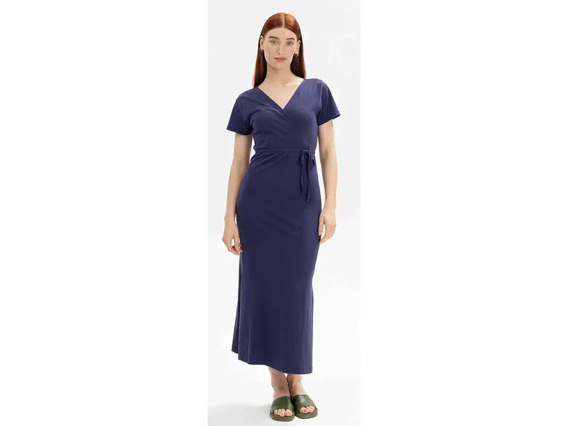 MELA V-Neck Kleid lang Style SHREOSHI | von MELA | Fairtrade & GOTS zertifiziert, Summer night, – Produktbild 1 von 2