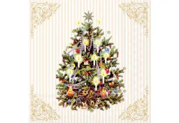 Ambiente Luxury Paper Products Papierserviette, Servietten Papier 33x33cm 3-lagig mit Weihnachtsbaum Motiv 20 Stück – Produktbild 1 von 1