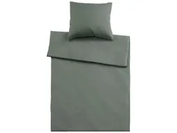 Bettwäsche "Single Jersey" aus Bio-Baumwolle 80 x 80 cm,/135 x 200 cm, salbei – Produktbild 1 von 1
