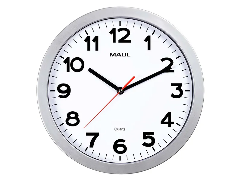 Maul MAUL Wanduhr 'MAULstep 30' silber – Produktbild 1 von 1