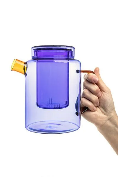 Tranquillo Tranquillo Teekanne RAIINBOW – Borosilikatglas, Blau, – Produktbild 5 von 6