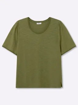 sheego Rundhalsshirt oliv – Produktbild 1 von 1