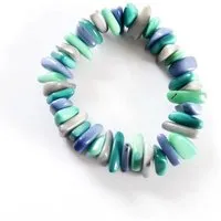 Mekhada Mekhada Tagua Armband RAKIRA, Petrol, – Produktbild 1 von 1