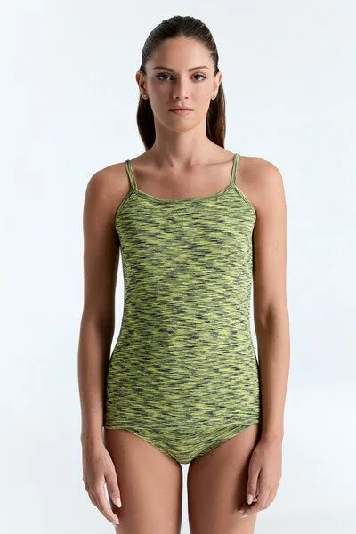 Leela Cotton Leela Cotton Damen Spaghettitop, Wiese, – Produktbild 2 von 4