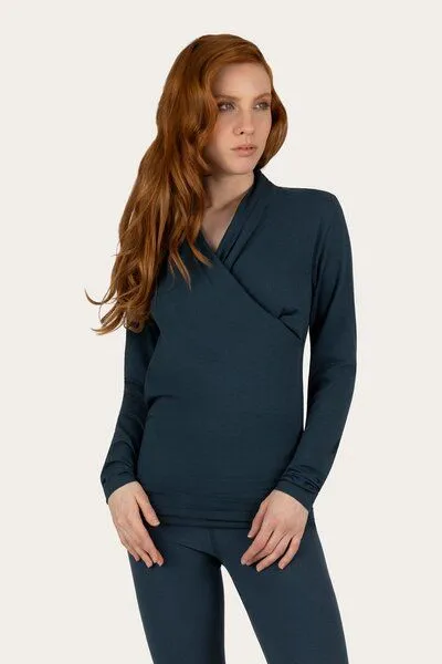 Urban Goddess Urban Goddess Langarm Yoga Shirt Good Karma, Orion (blau), – Produktbild 1 von 4
