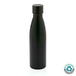 XD Collection RCS recycelte Stainless Steel Solid Vakuum-Flasche, schwarz – Produktbild 1 von 1