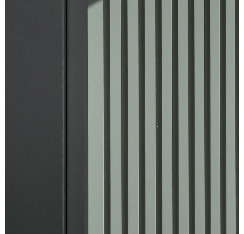 Lomadox Hängeschrank NEWPORT-56-GREEN Wandschrank Badschrank, Schilfgrün, gerillte Front, ca. 30/57/19cm, Grün, – Produktbild 2 von 4