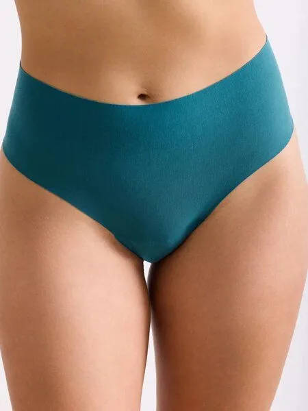 erlich textil erlich textil Light Touch High Waist Brazil String im 3er Pack aus weichem Modal, made in Europe, Tiefseeblau, – Produktbild 4 von 6