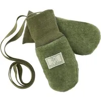 Pickapooh Pickapooh Baby und Kinder Fäustlinge Bio-Schurwolle Fleece moos Gr. 1 (bis 9 Monate) – Produktbild 1 von 1
