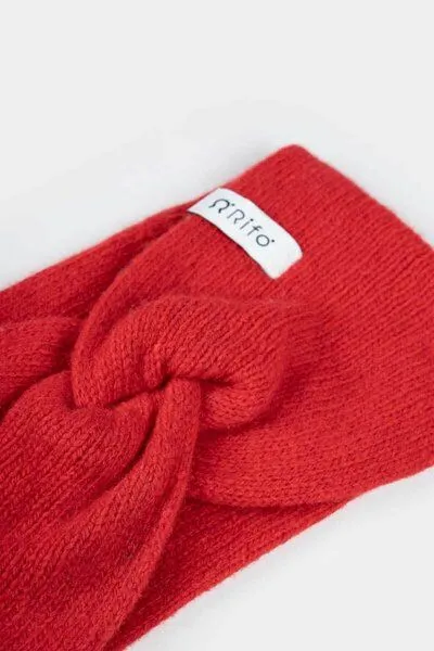 Rifò - Circular Fashion Made in Italy Rifò - Circular Fashion Made in Italy Stirnband Nadia aus Recycelter Kaschmirwolle, Rot, – Produktbild 2 von 3