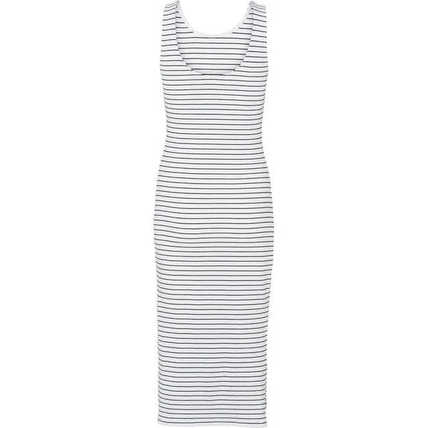 Basic Apparel Basic Apparel Kleid LUDMILLA aus Bio-Baumwolle, Weiss (bright white), – Produktbild 1 von 3