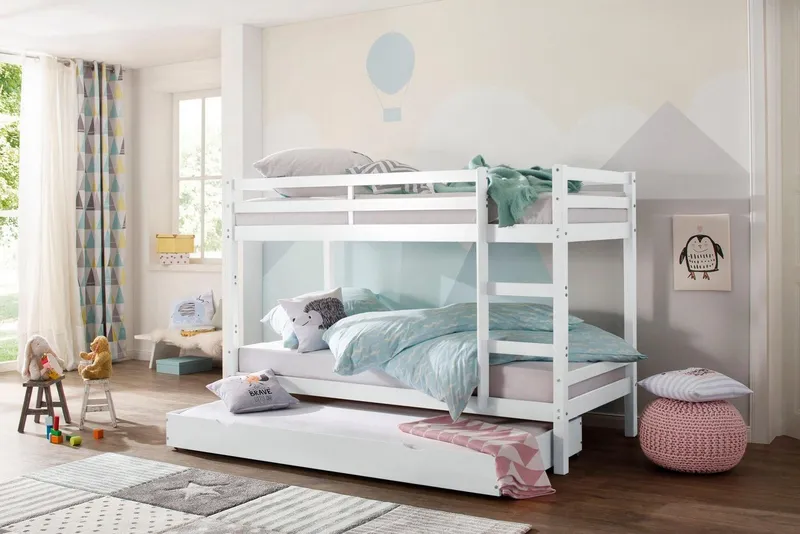 OTTO home Schubkasten Alpi, passend für das Etagenbett der Serie Alpi, aus massivem Kiefernholz, Weiß, – Produktbild 5 von 5