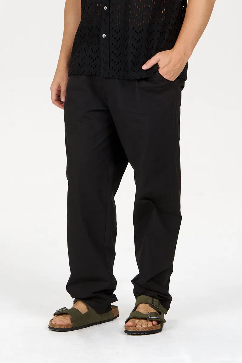 KOMODO KOMODO Herren vegan Hose Bowie Schwarz, Schwarz, – Produktbild 2 von 2