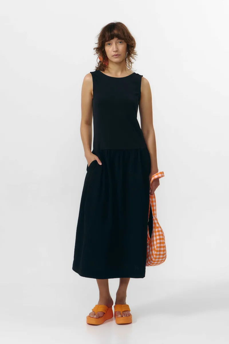 SUITE13LAB SUITE13LAB Damen vegan Kleid Mie Schwarz, Schwarz, – Produktbild 1 von 2