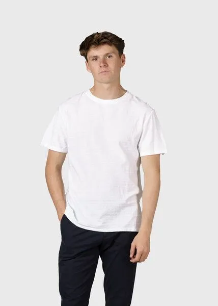Klitmøller Collective Klitmøller Collective Strukturiertes T-Shirt Lauge, White, – Produktbild 3 von 4