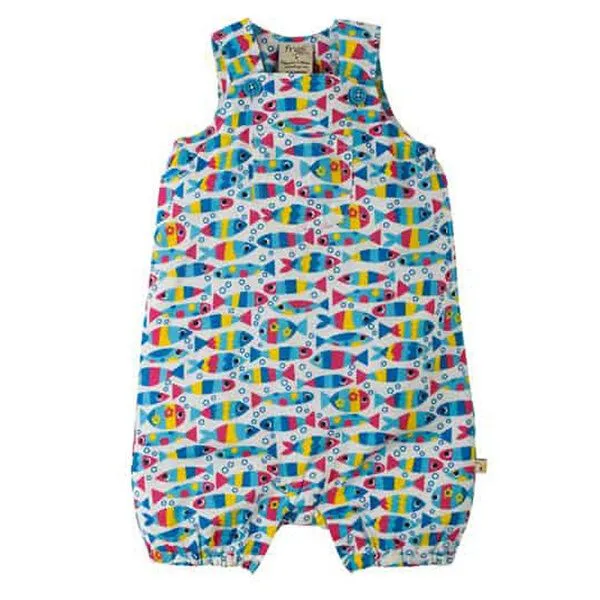 Frugi Frugi Latzhose "Bubble Fish" bunt Sommerhose – Produktbild 1 von 3