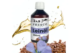 Fresco Dog Leinöl für Hunde 250ml / 500ml / 1L, Hochwertiges BARF Öl, Ergänzungsfutter für: Hunde, Kaltgepresst mit Omega 3 & 6, Leinsamenöl mit Vitamin E – Produktbild 1 von 1