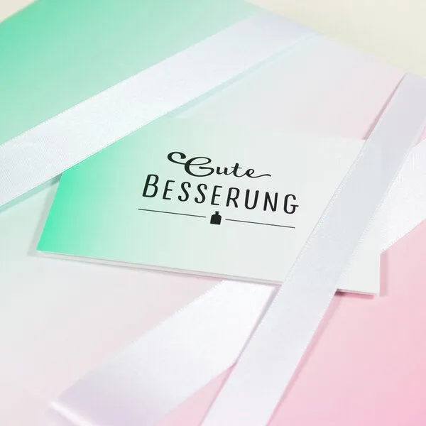 Bow & Hummingbird Bow & Hummingbird Mini-Grußkarte Gute Besserung – Produktbild 2 von 2