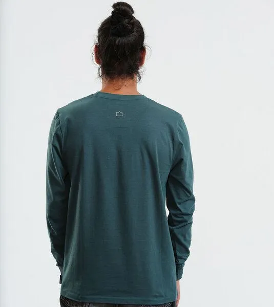 Gary Mash GARY MASH Langarmshirt Scott Walnuss aus Biobaumwolle, Grün, – Produktbild 4 von 4