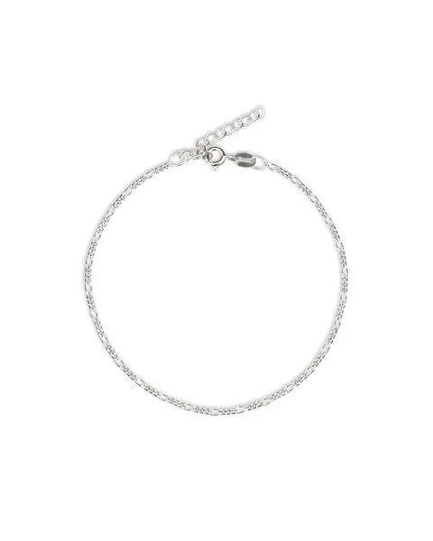 lille mus lille mus Armband 'Figaro' 925 Silber, Silber, – Produktbild 2 von 2