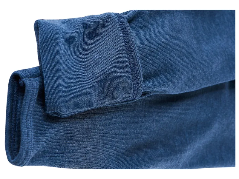 Cosilana Cosilana Baby Hose mit Kratzschutz Wolle Seide blau Gr.50/56, Blau, – Produktbild 2 von 2