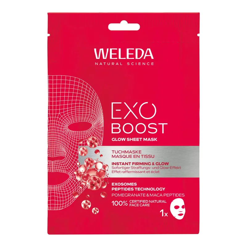 Weleda Weleda Exo Boost Youth Power Glow Tuchmaske Granatapfel – Produktbild 1 von 1