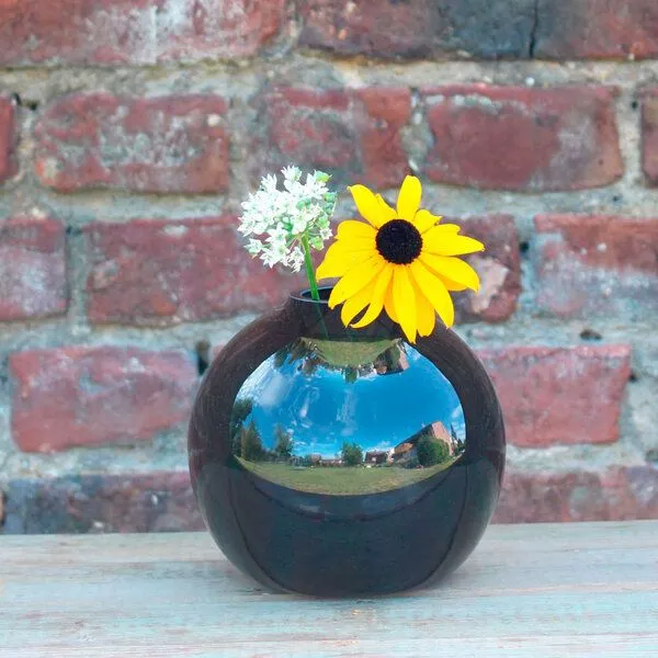 Mitienda Shop Mitienda Shop Moderne Vase Monaco 15cm, Grau, – Produktbild 2 von 2