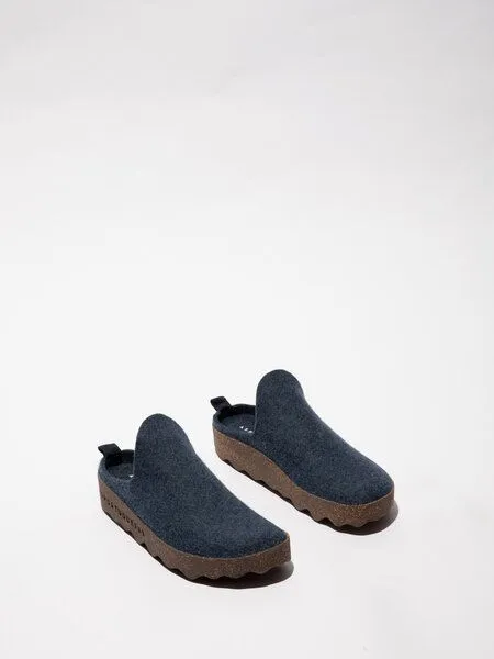 ASPORTUGUESAS ASPORTUGUESAS Filz Pantolette Come Herren, Blue, – Produktbild 2 von 4