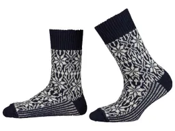 hirsch natur hirsch natur Erwachsene Norweger Sternenmuster Socke kbT Wolle – Produktbild 1 von 1