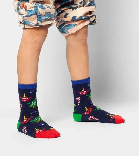DillySocks DillySocks Kindersocken Lil Christmas Choir aus Biobaumwoll-Mix, Blau, – Produktbild 3 von 4